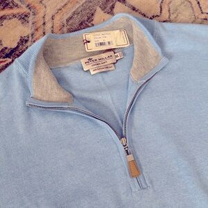 NWT Peter Millar Crown Soft Sweater 1/4 zip XL